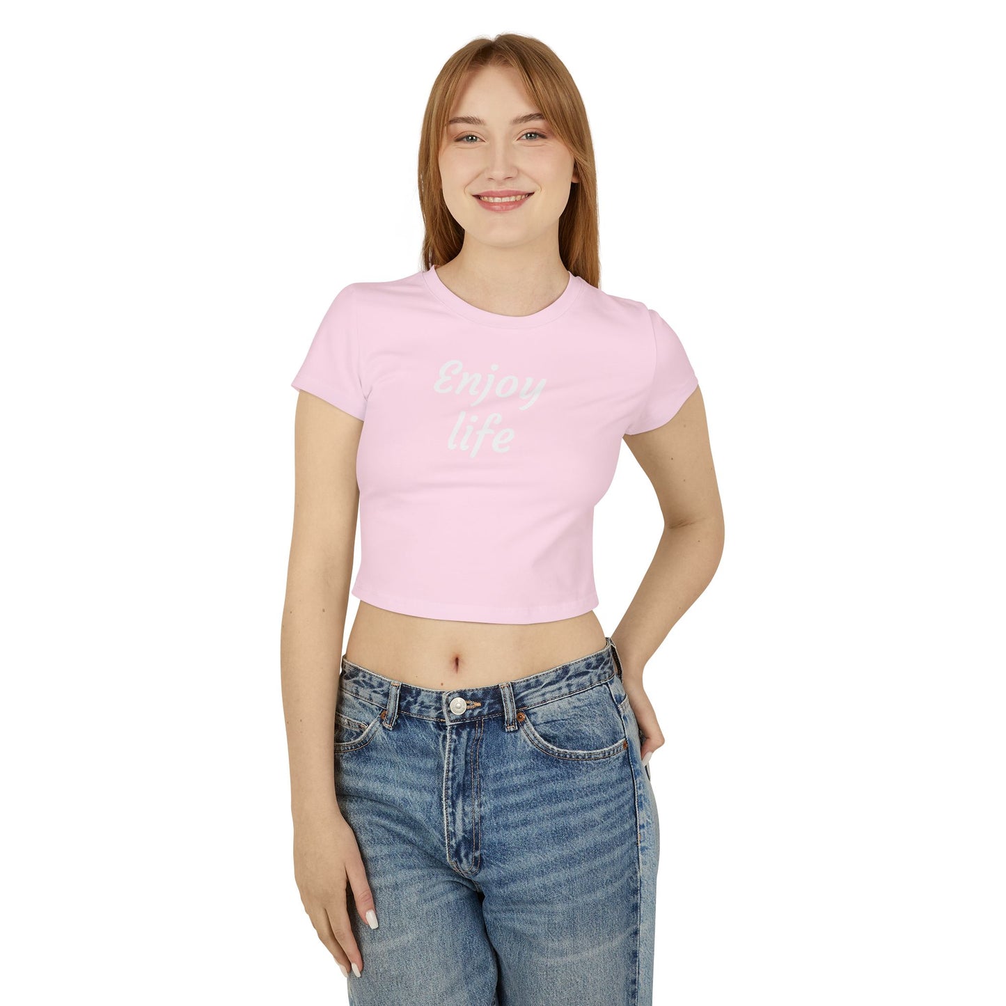 Women's Baby Tee - "Enjoy Life" Inspirational Shirt