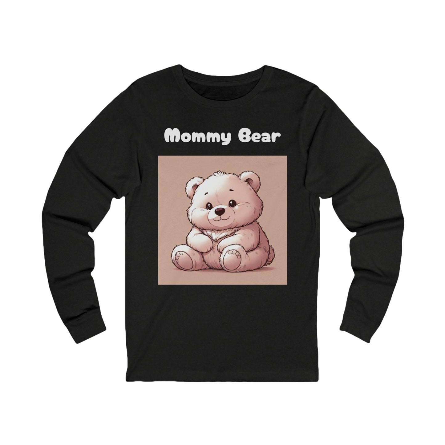 Mommy Bear Unisex Long Sleeve Tee - Cute Bear Design for Mother's Day & Everyday Wear