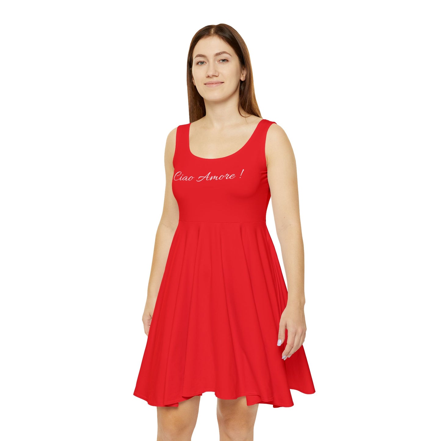 Ciao Amore! Women's Skater Dress for Casual Date Nights & Celebrations