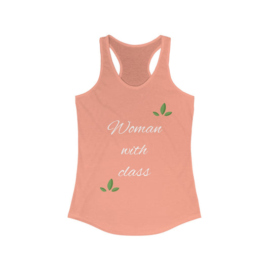 Empowerment Racerback Tank - 'Woman with Class' - Stylish & Comfortable Top for Everyday Wear