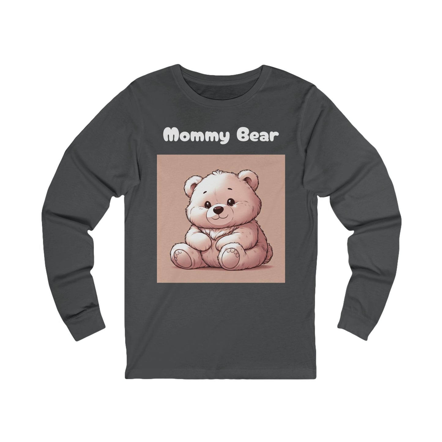 Mommy Bear Unisex Long Sleeve Tee - Cute Bear Design for Mother's Day & Everyday Wear