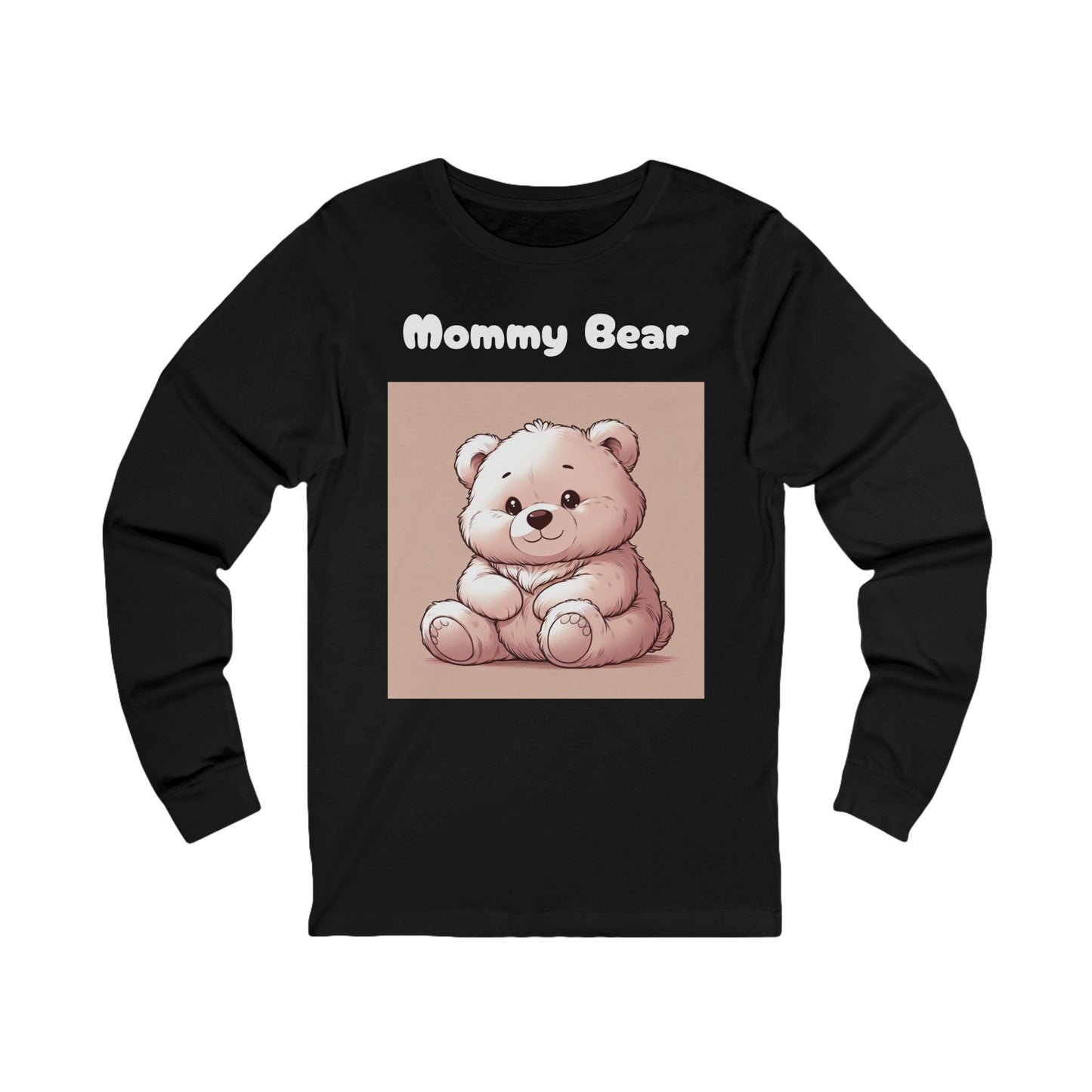 Mommy Bear Unisex Long Sleeve Tee - Cute Bear Design for Mother's Day & Everyday Wear