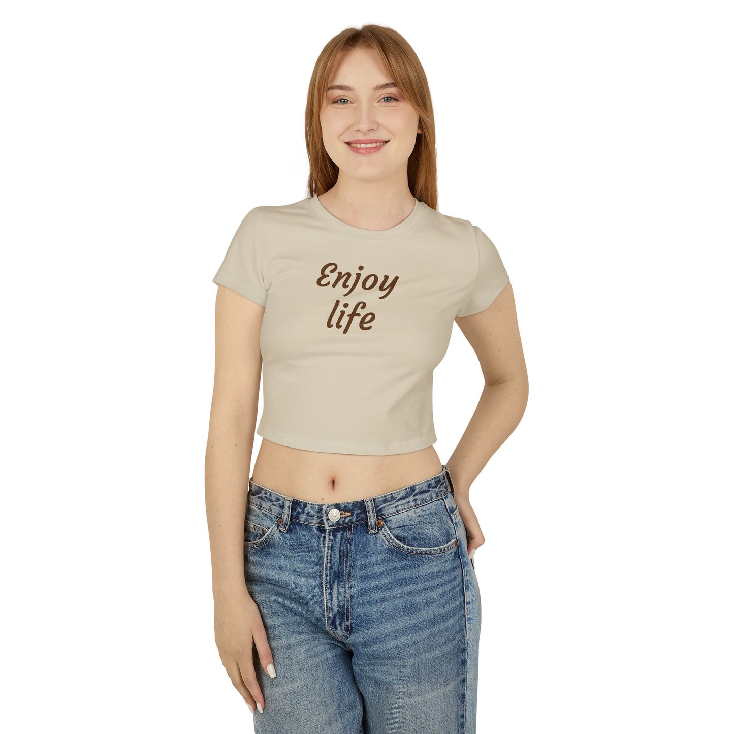 Women's Baby Tee - "Enjoy Life" Inspirational Shirt