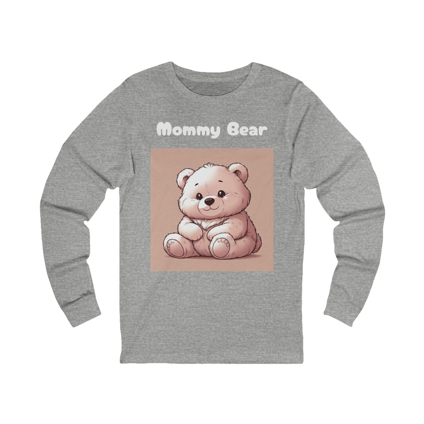 Mommy Bear Unisex Long Sleeve Tee - Cute Bear Design for Mother's Day & Everyday Wear