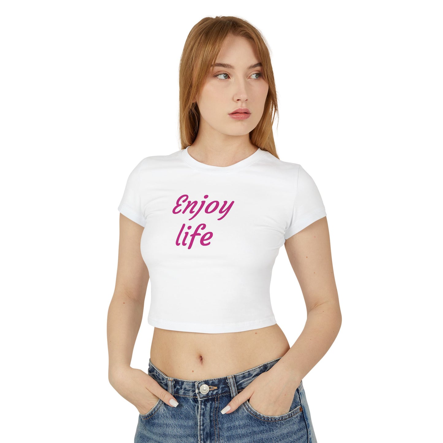Women's Baby Tee - "Enjoy Life" Inspirational Shirt