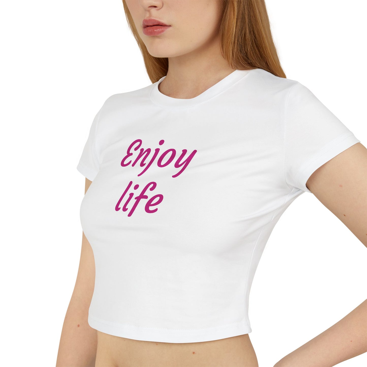 Women's Baby Tee - "Enjoy Life" Inspirational Shirt