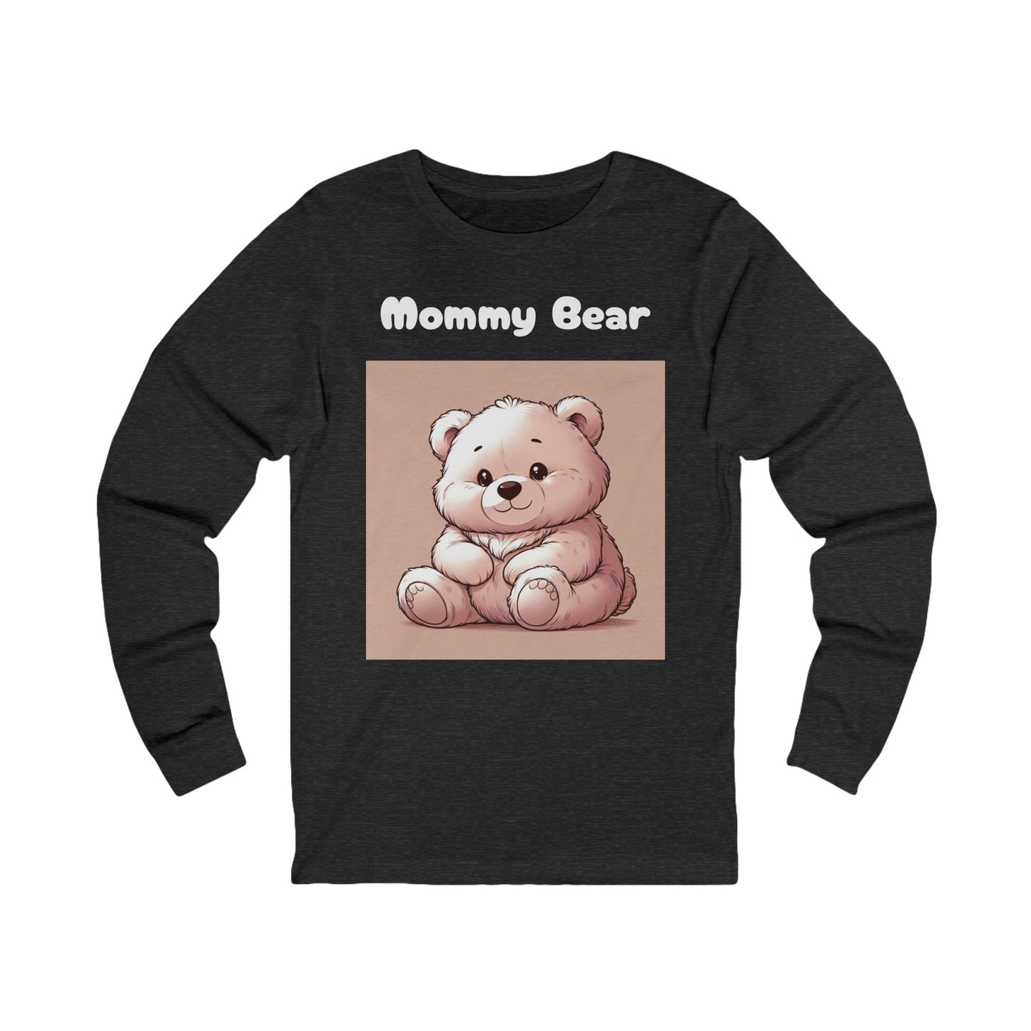 Mommy Bear Unisex Long Sleeve Tee - Cute Bear Design for Mother's Day & Everyday Wear
