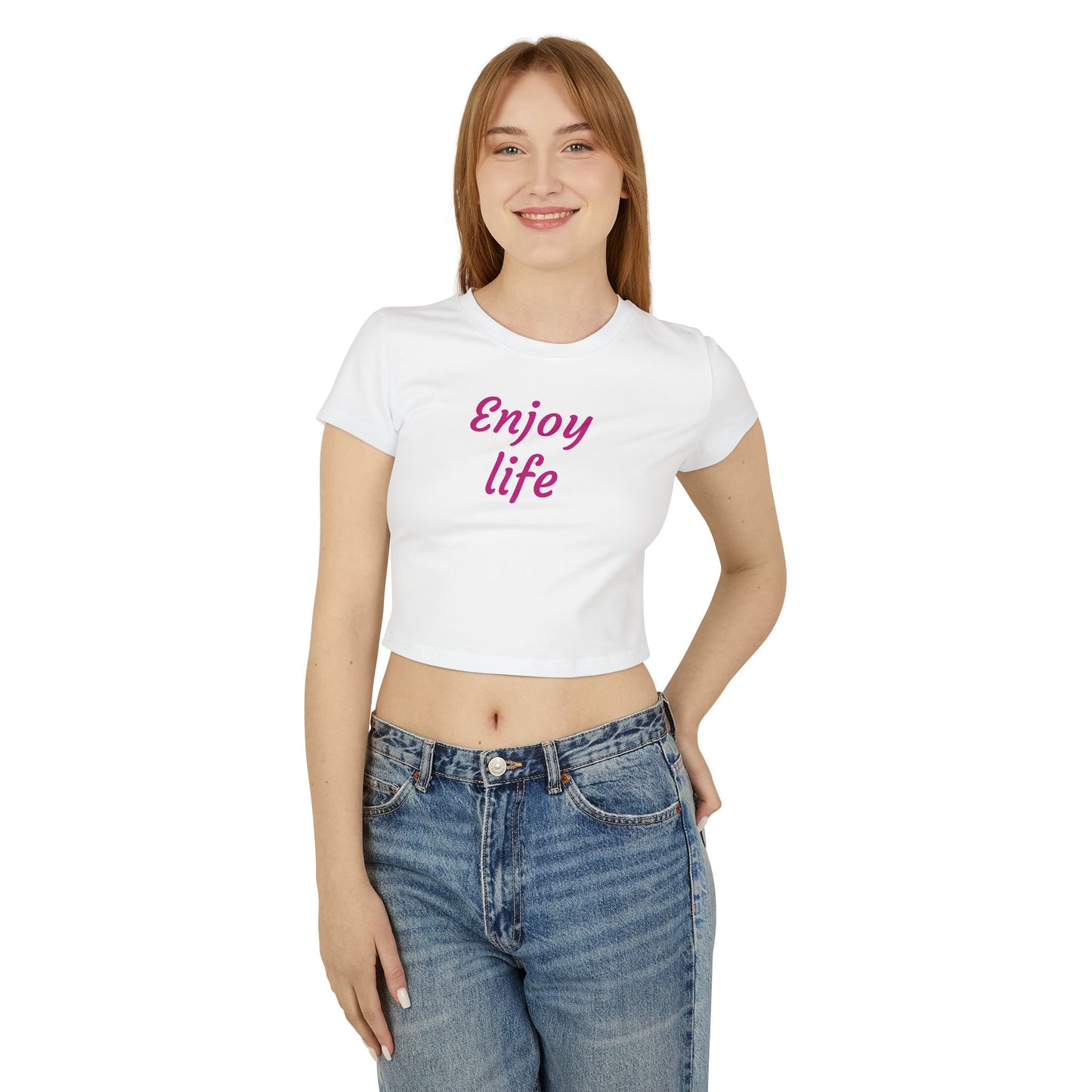 Women's Baby Tee - "Enjoy Life" Inspirational Shirt